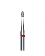 Punta diamantata Gemma, rosso, diametro 1.6 mm - lunghezza punta 3.4 mm STALEKS
