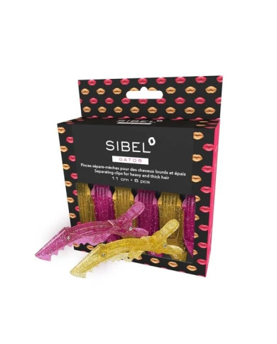 SIBEL PINZONI COCCODRILLO 11 CM GATOR 6PZ COLORATI
