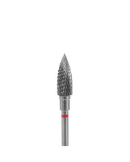 Punta Carbide Fiamma, Rosso, diametro 5 mm - lunghezza punta 13,5 mm STALEKS