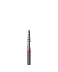 PUNTA CARBIDE CONO, ROSSO, D 2.3 MM - LP 8 MM