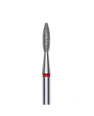Punta diamantata Fiamma, rosso, diametro 2.1 mm - lunghezza punta 8 mm STALEKS
