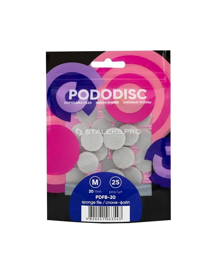25 PEZZI DI DISCHI RICARICA PODODISC SPUGNA M 20MM