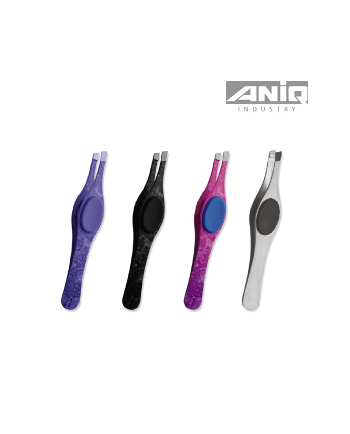 PINZETTA SOPRACCIGLIA ERGONOMICA PUNTA OBLIQUA