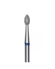 Punta diamantata Gemma Appuntita, blu, diametro 2.5 mm - lunghezza punta 4 mm STALEKS