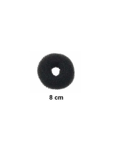 CRESPO ANELLO CHIGNON 8 CM COLORE NERO SIBEL