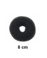 crespo anello chignon 8 cm colore nero sibel