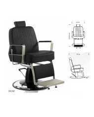 POLTRONA BARBIERE HAIR GRAFFITI NERO