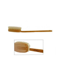 spazzola da bagno manico lungo legno e setola