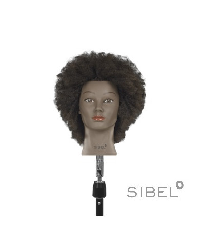 TESTINA AMARA 30 CM CAPELLI UMANI AFRO - SIBEL