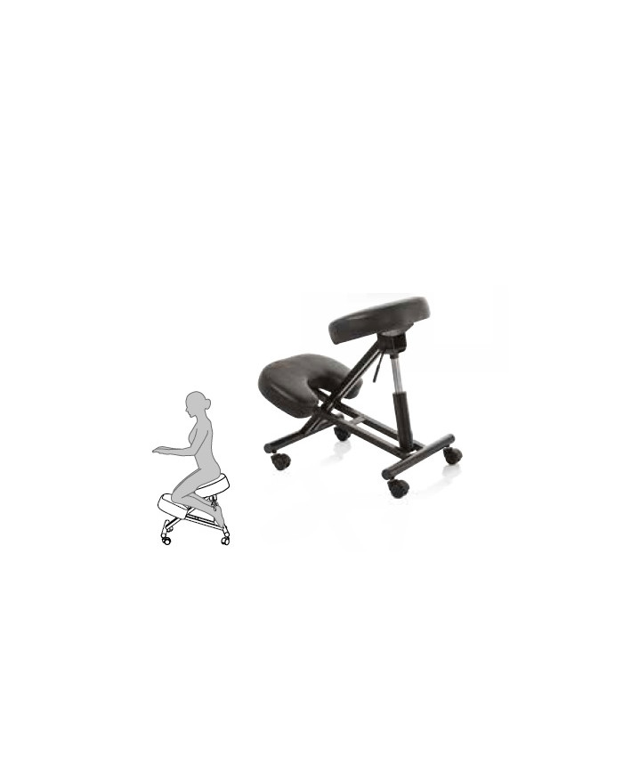 MASTER INOX SGABELLO ERGONOMICO 75X27X48 H