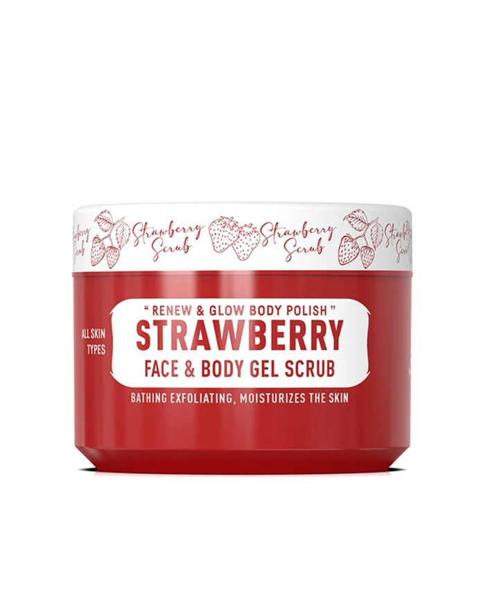 IMMORTAL FACE & BODY GEL SCRUB STRAWBERRY 300ML