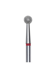 Punta diamantata a sfera, rosso, diametro punta 4.0 mm STALEKS