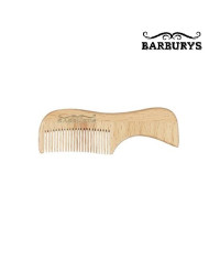 PETTINE LEGNO BAFFI E BARBA MINI CON MANICO BARBUR