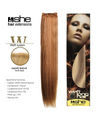 she matassa capelli tessuti naturali - l-60 cm x 130 cm x 100 gr - colore 16