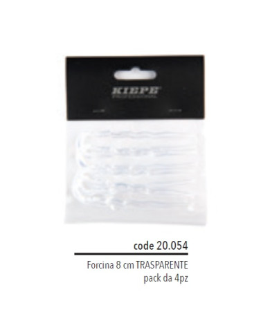 KIEPE FORCINA TRASPARENTE 8 CM ( CNF 4 PZ )
