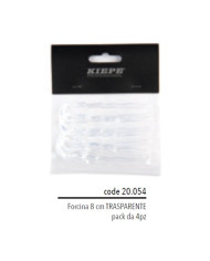 KIEPE FORCINA TRASPARENTE 8 CM ( CNF 4 PZ )