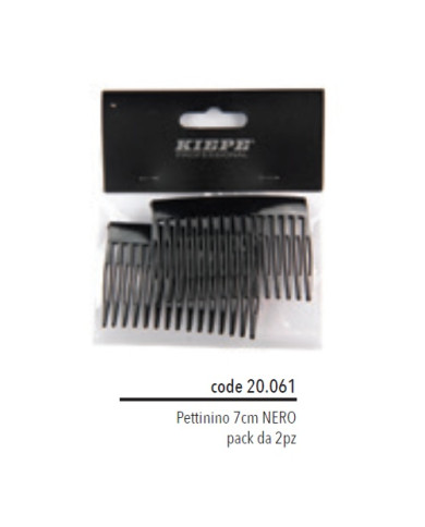 KIEPE PETTININO 7 CM NERO ( CNF 2 PZ )