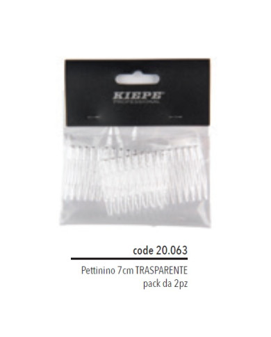 KIEPE PETTININO 7 CM TRASPARENTE ( CNF 2 PZ )