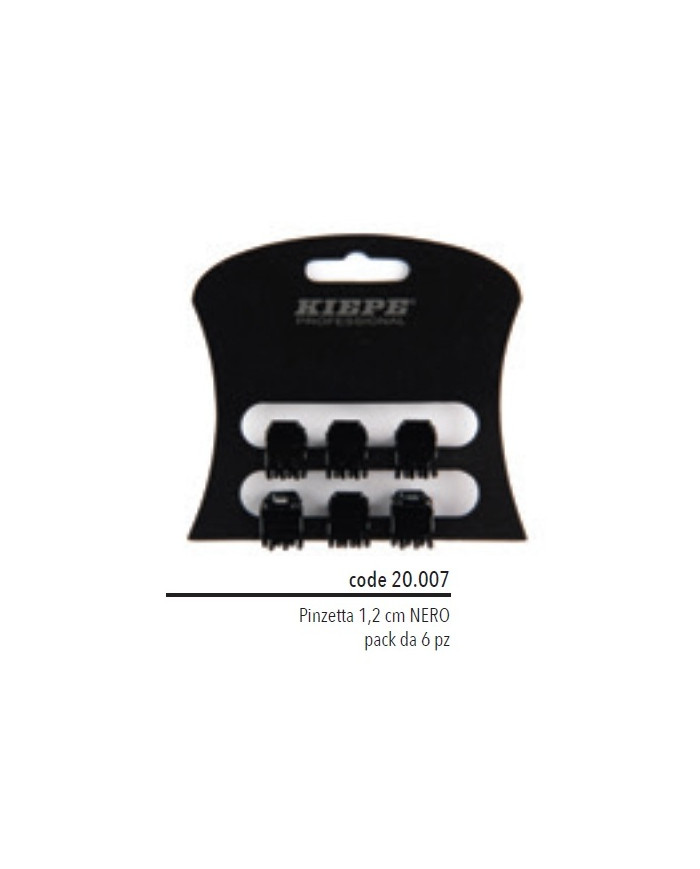 KIEPE PINZETTA 1,2 CM NERA ( CNF 6 PZ )