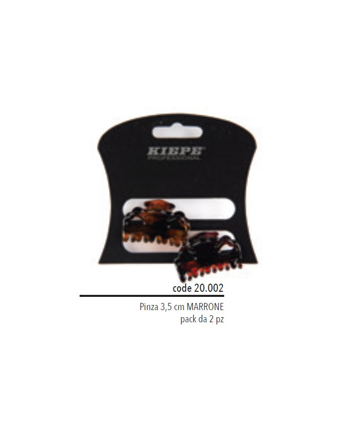 KIEPE PINZA 3,5 CM MARRONE ( CNF 2 PZ )