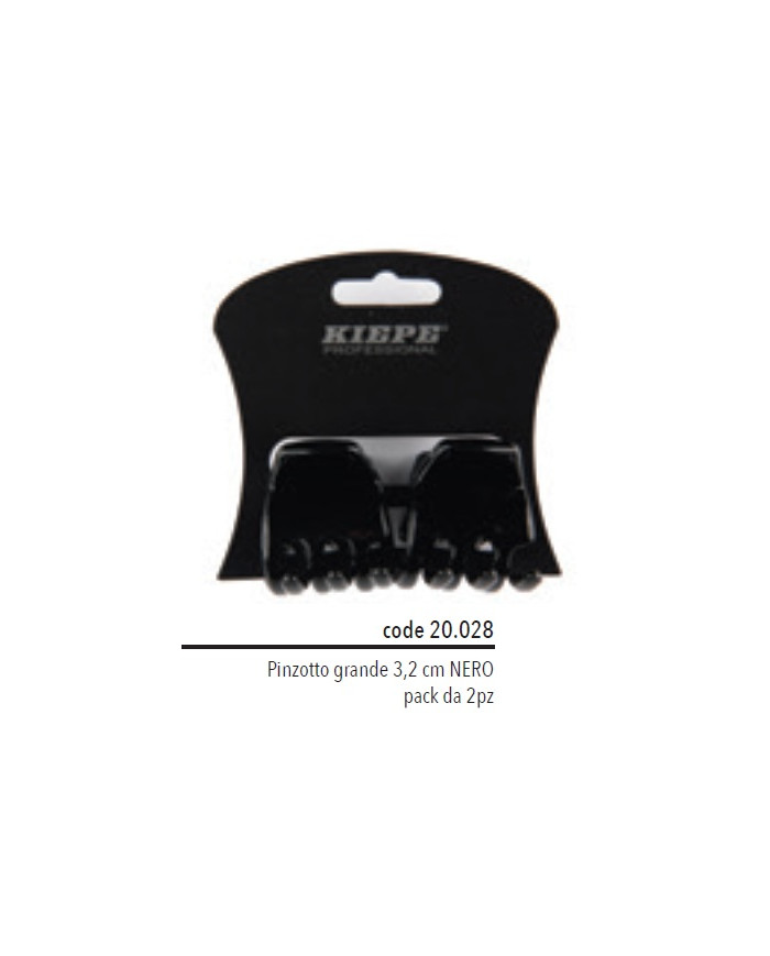 KIEPE PINZOTTO 3,2 CM NERO ( CNF 2 PZ )