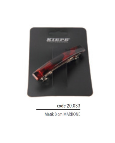 KIEPE FERMAGLIO MATIK 8 CM MARRONE ( CNF 1 PZ )