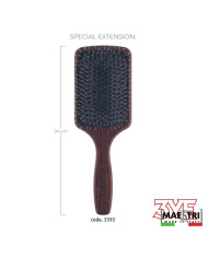 SPAZZOLA NOCE RETTANGOLARE MAXI GOMMA E NYLON EXTENSION PADDLE - MAESTRI