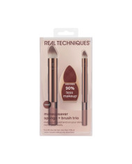 MAKEUPSAVER SPONGE + BRUSH  TRIO REAL TECHNIQUE