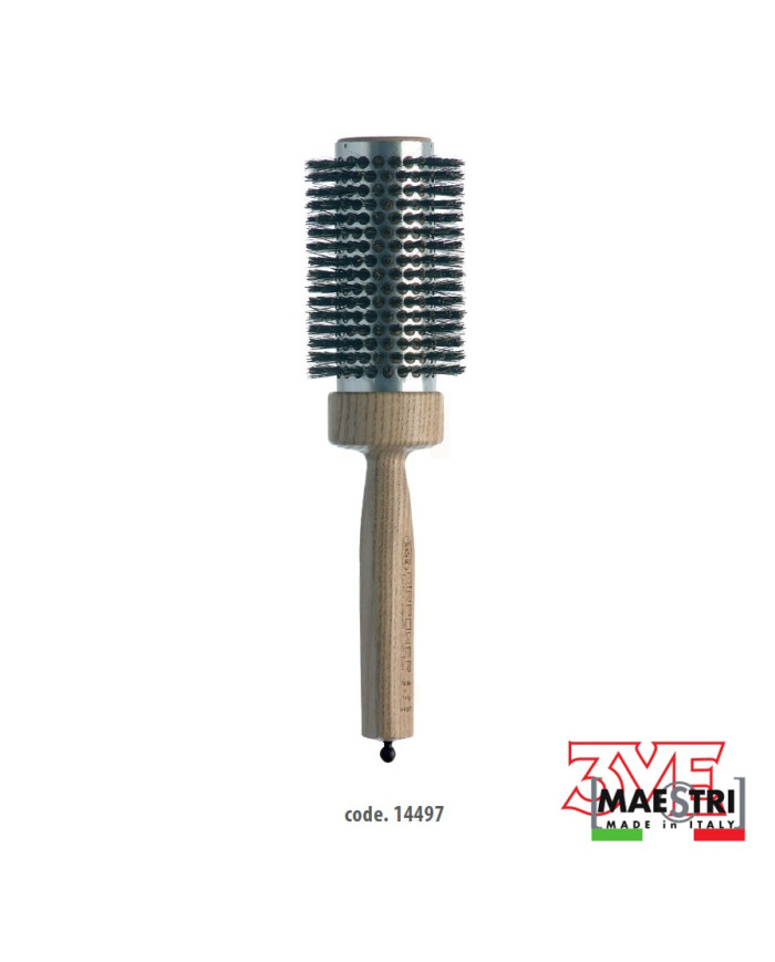 SPAZZOLA AIR POWER LEGNO SETOLA TERMICA 66MM
