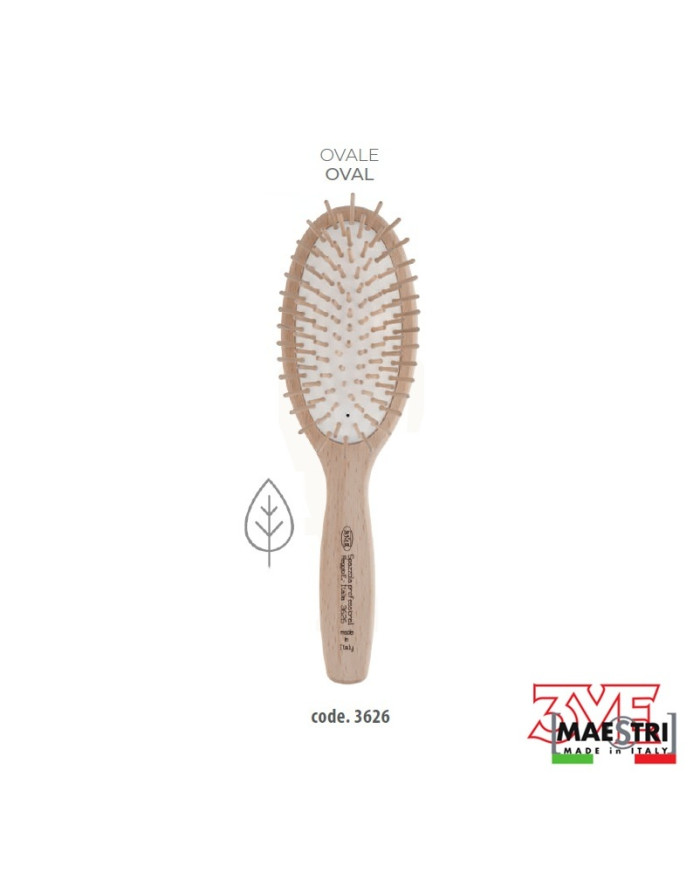 SPAZZOLA FAGGIO OVALE GRANDE PNEUM.PICCHI LEGNO