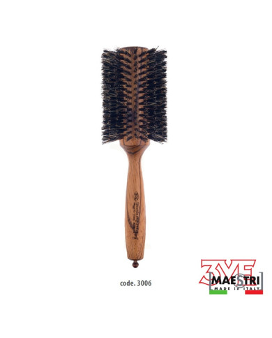 SPAZZOLA LEGNO ZEBRANO CINGH.RINF. DIAM. 75 MM