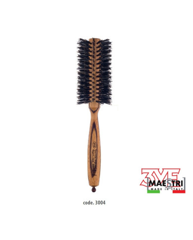 SPAZZOLA LEGNO ZEBRANO CINGH.RINF. DIAM. 50 MM