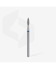 Punta diamantata Fiamma Appuntita, blu, diametro 2.1 mm - lunghezza punta 8 mm STALEKS