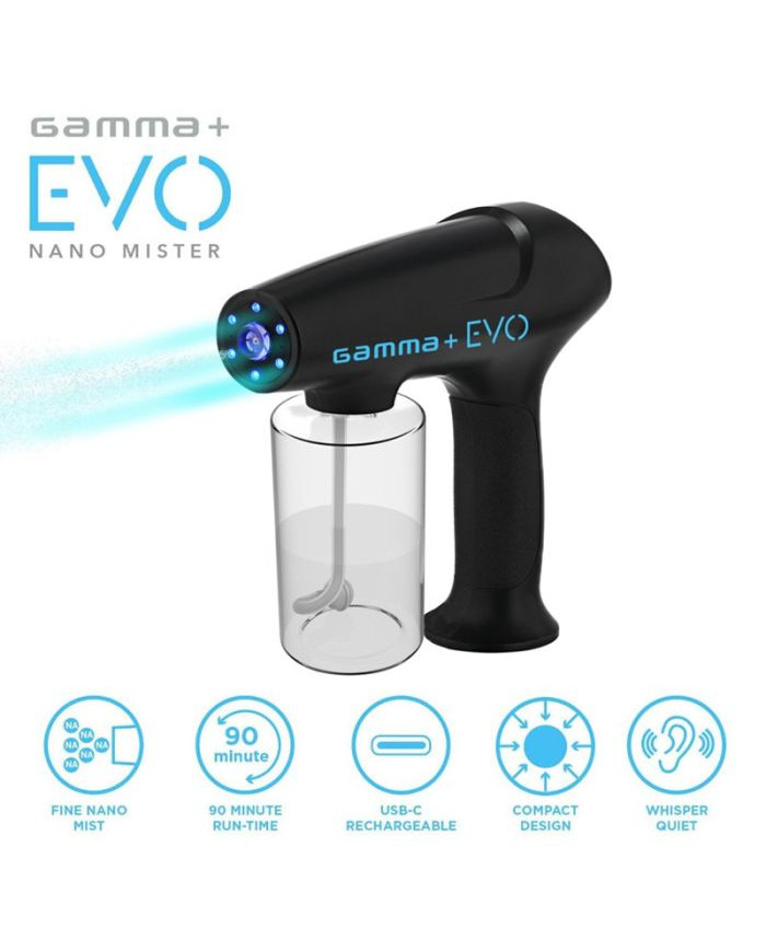PISTOLA NEBULIZZATORE EVO NANO MISTER GAMMA+ NERA