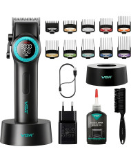 VGR PROFESSIONAL HAIR CLIPPER BLACK V-001 - HIGH SPEED 7000-9000 RPM