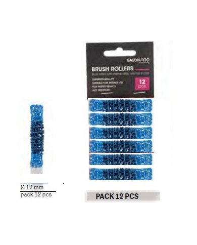BIGODINO RETATO CON SCOVOLO BLU DIAM. 12 MM 12 PZ