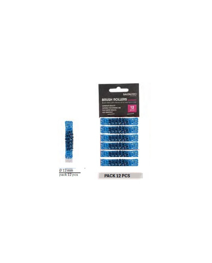 BIGODINO RETATO CON SCOVOLO BLU DIAM. 12 MM 12 PZ