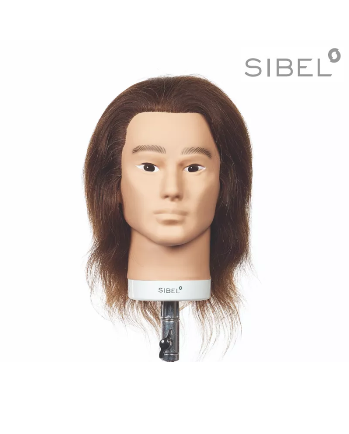 TESTINA SCUOLA BOBBY UOMO 25 CM HUMAN HAIR