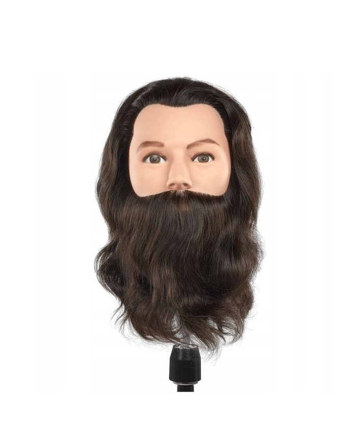 TESTINA SCUOLA ERIK UOMO 25 CM HUMAN HAIR BARBA