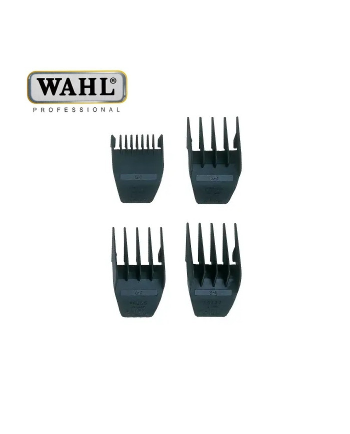 WAHL SET RIALZI PLASTICA MISURE 1-4  NERO