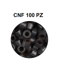MICRO RING ANELLI C/SILICONE CASTANO SCURO  CNF 100 PZ