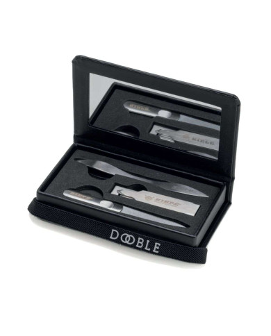 KIEPE SET MANICURE DA VIAGGIO DOOBLE BLACK / BLACK
