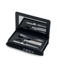 kiepe set manicure da viaggio dooble black  black
