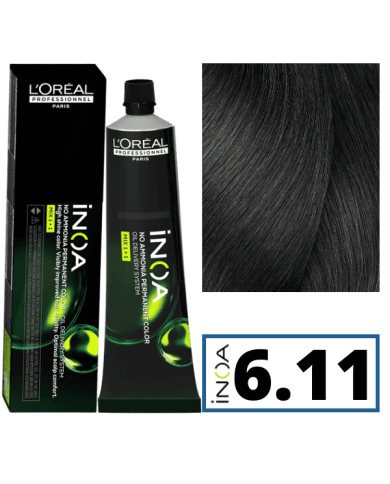 LOREAL INOA 6.11 BIONDO SCURO CENERE PROF 60 GR