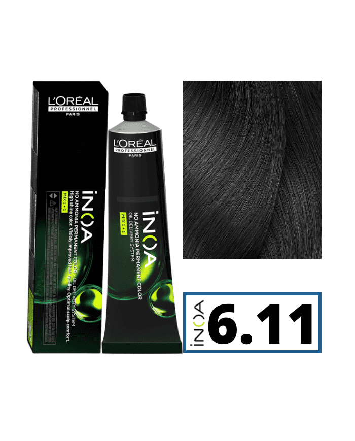 LOREAL INOA 6.11 BIONDO SCURO CENERE PROF 60 GR