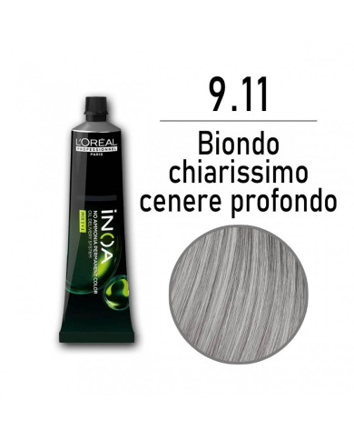 LOREAL INOA 9.11 BIONDO CHISSIMO CENERE PROF 60ML