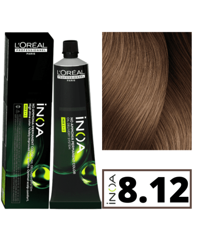 LOREAL INOA 8.12 BIONDO CHIARO CENERE IRISE 60ML