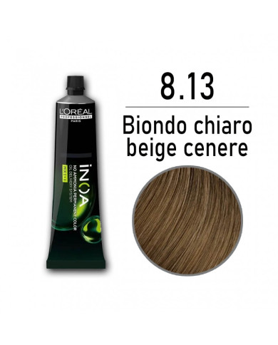 LOREAL INOA 8.13 BIONDO CHIARO BEIGE CENERE 60ML