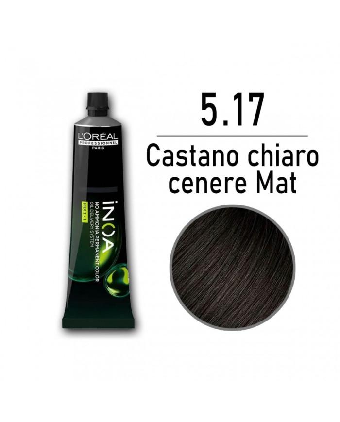 LOREAL INOA 5.17 CASTANO CHIARO CEN MATT 60 GR
