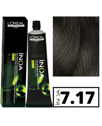 LOREAL INOA 7.17 BIONDO CENERE MATT  60 GR